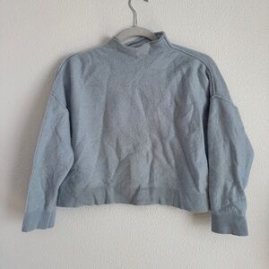 Cashmere Light Blue Crop Sweater
